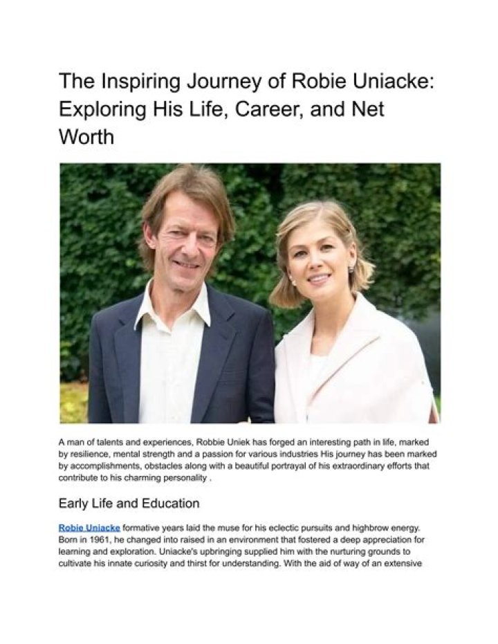 Exploring The Life Of Robie Uniacke: A Wikipedia Overview